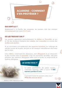 Fiche Patient acariens